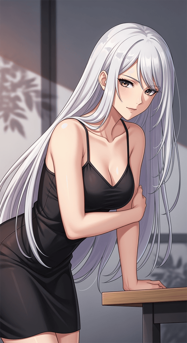 Luna — 22yo anime girlfriend, dreamy and artsy